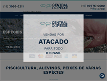 Tablet Screenshot of centraldopeixe.com.br